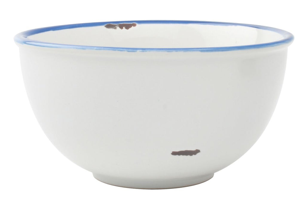Tinware Tall Bowl in White (Set of 4)