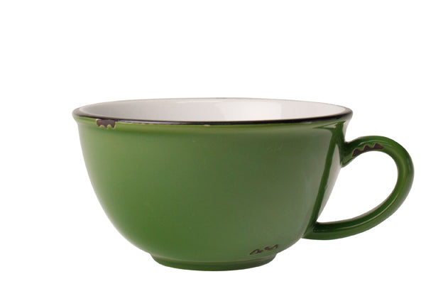 Tinware Latte Cup in Green (Set of 4)