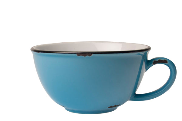 Tinware Latte Cup in Blue (Set of 4)