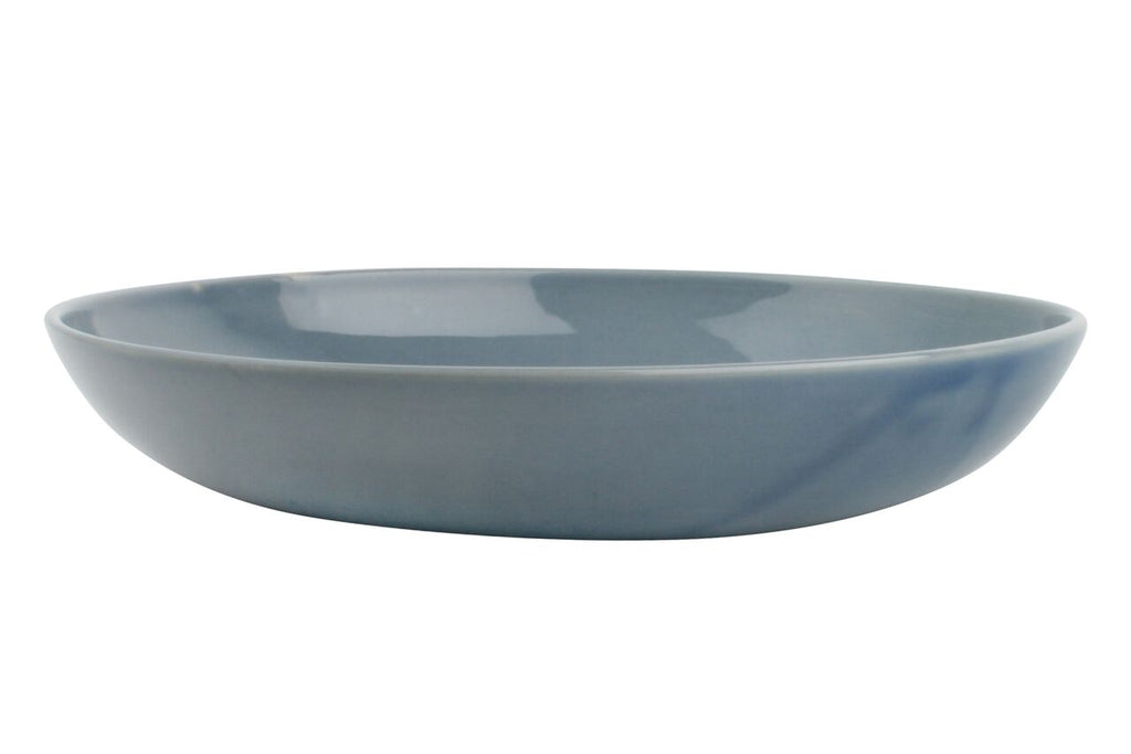 Shell Bisque Pasta Bowl Blue (Set of 4)
