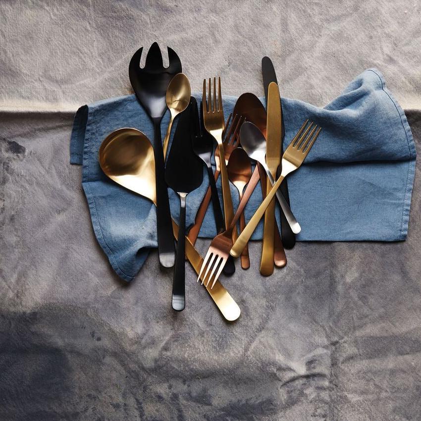 Oslo Cutlery Set in Matte Copper