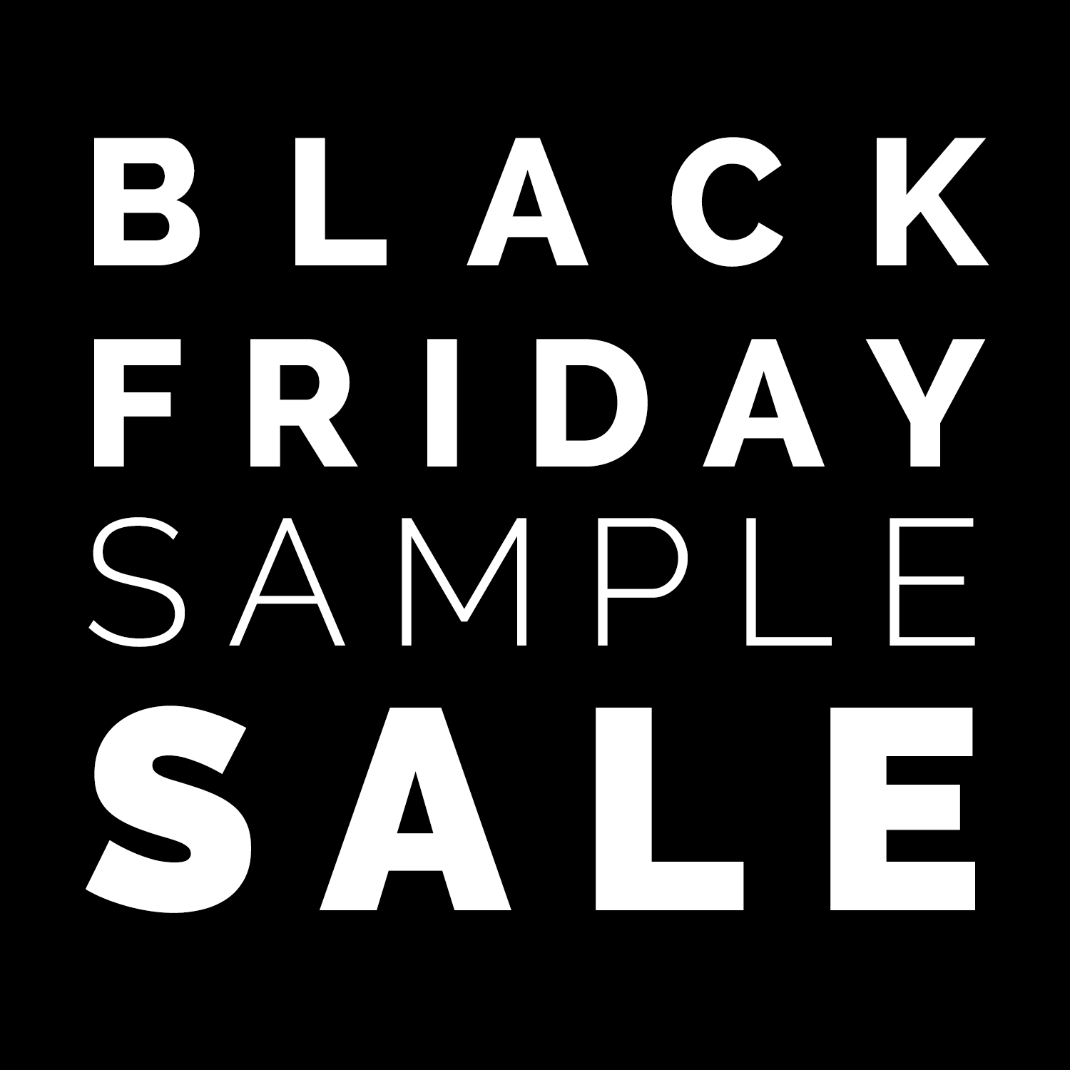 Black Friday Sample Sale