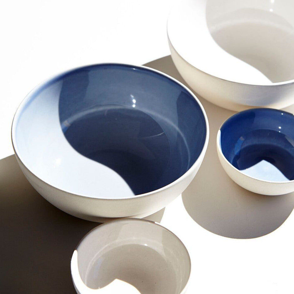 Shell Bisque Cereal Bowl Blue (Set of 4)