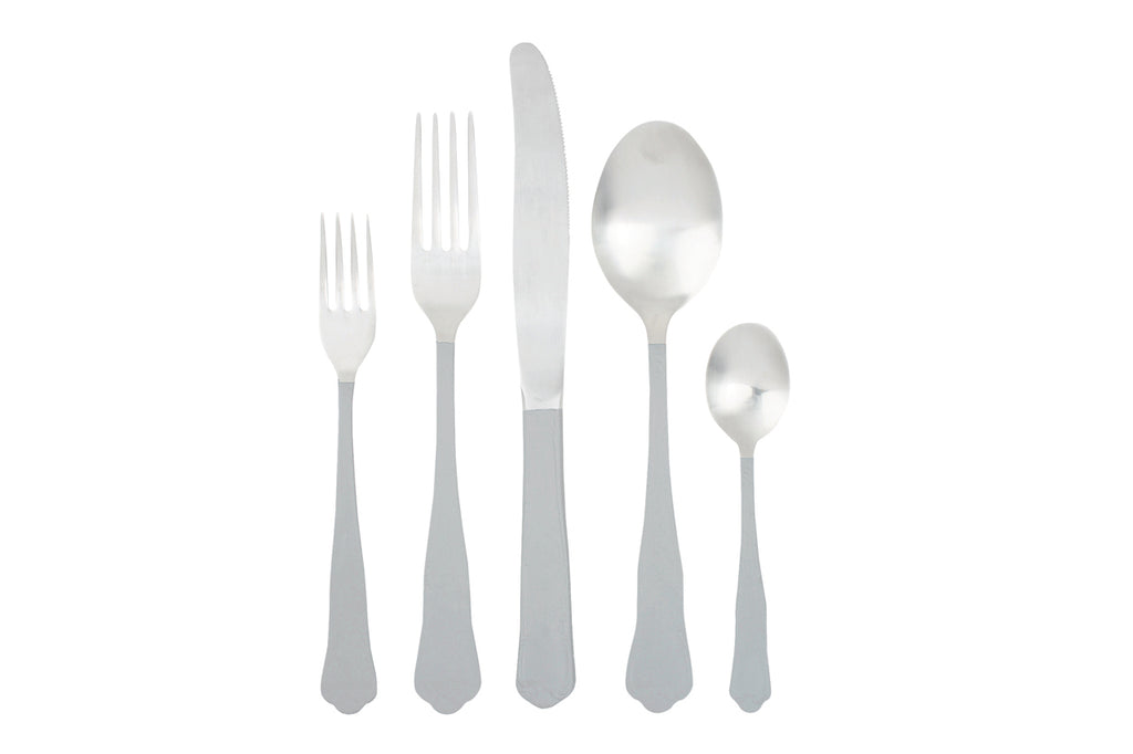 Jaipur Cutlery Set in Light Grey
