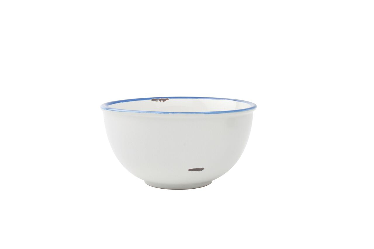 Tinware Small Bowl in White (Set of 4)