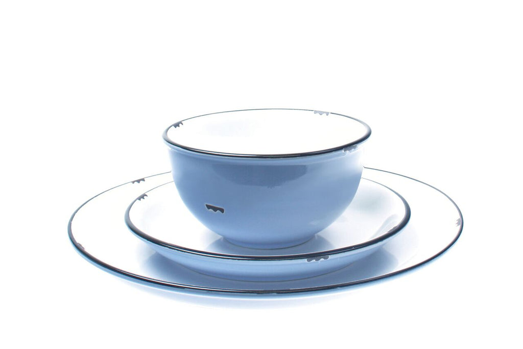 Tinware Side Plate in Cashmere blue (Set of 4)