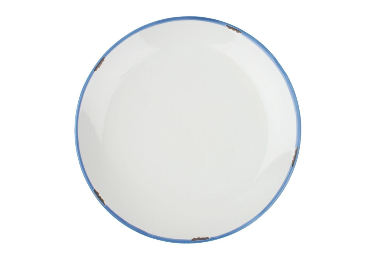 Tinware Dinner Plate in White (Set of 4)