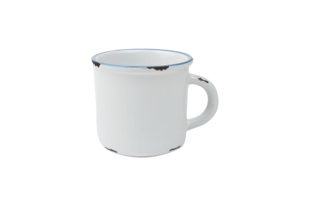 Tinware Espresso Mug in White (Set of 4)