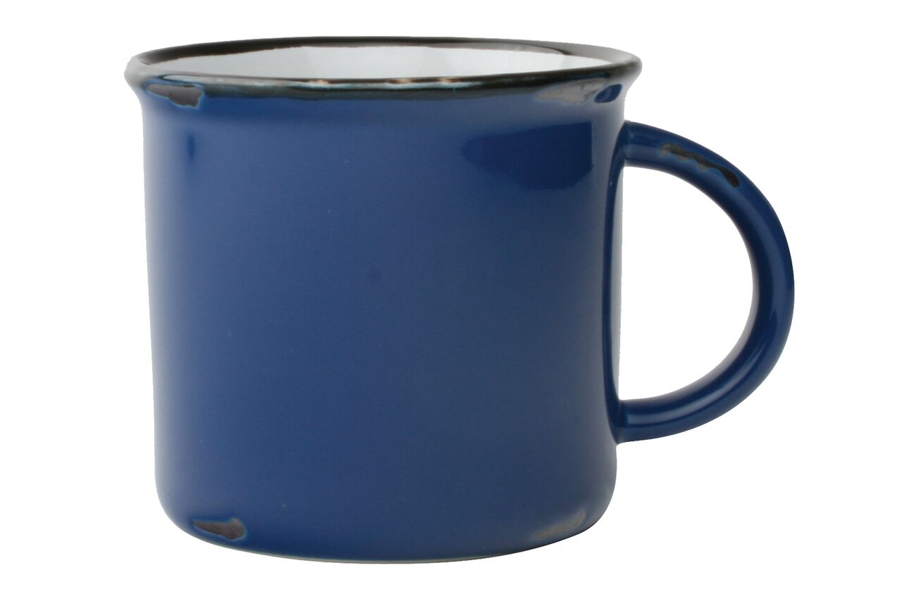 Tinware Mug in Blue (Set of 4)