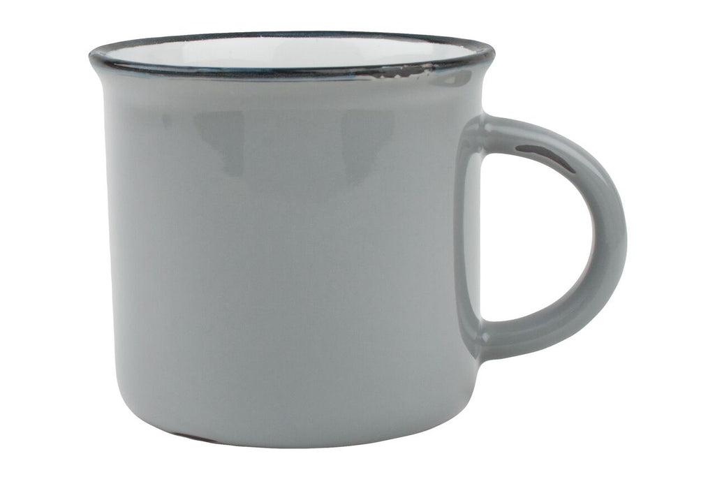 Tinware Mug in Light Grey (Set of 4)