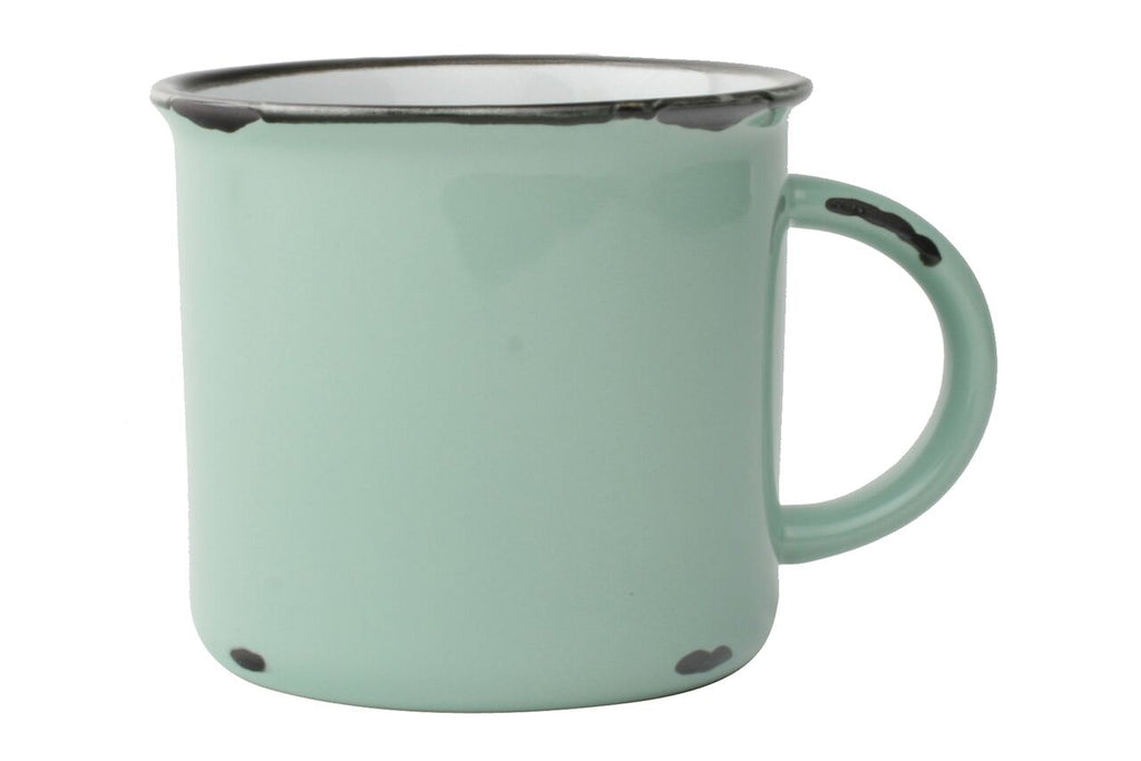 Tinware Mug in Pea Green (Set of 4)