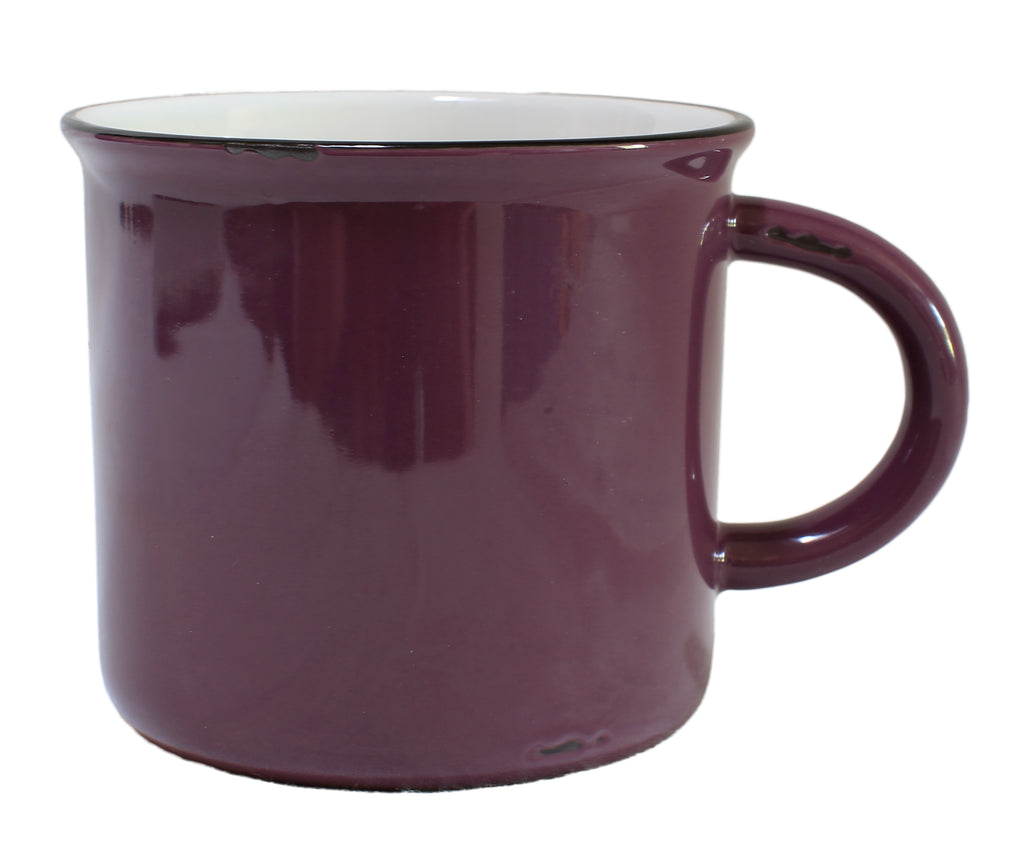 Tinware Mug in Plum (Set of 4)