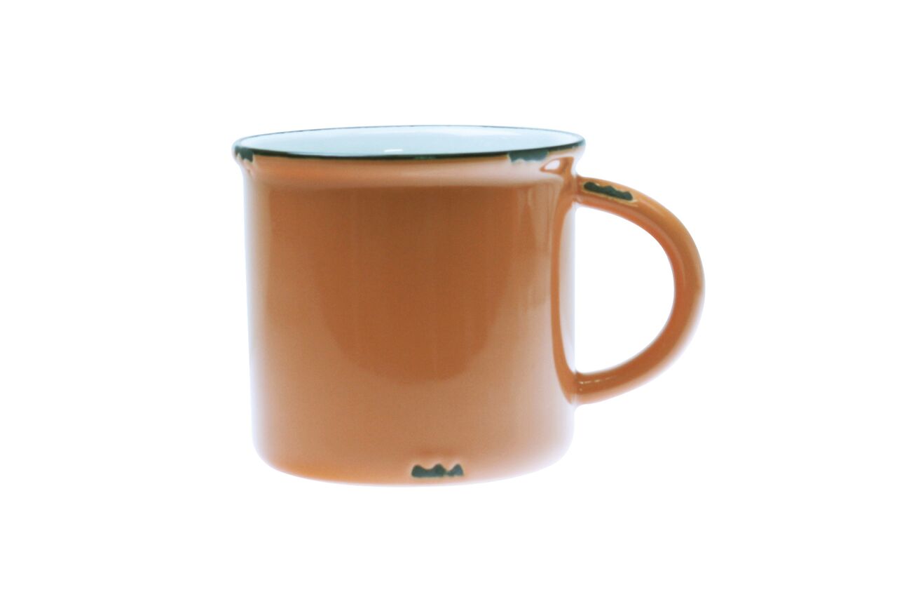 Tinware Mug in Burnt orange (Set of 4)