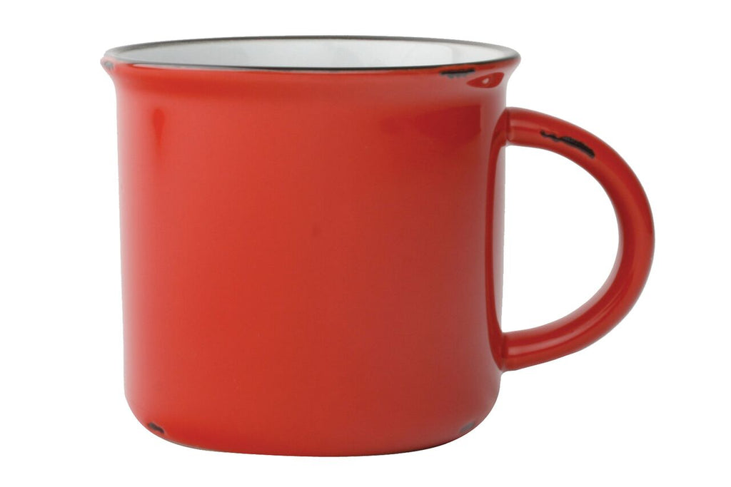 Tinware Mug in Red (Set of 4)