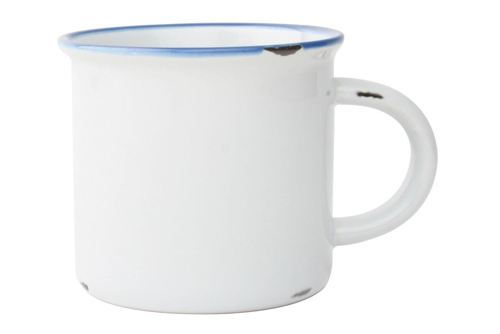 Tinware Mug in White (Set of 4)