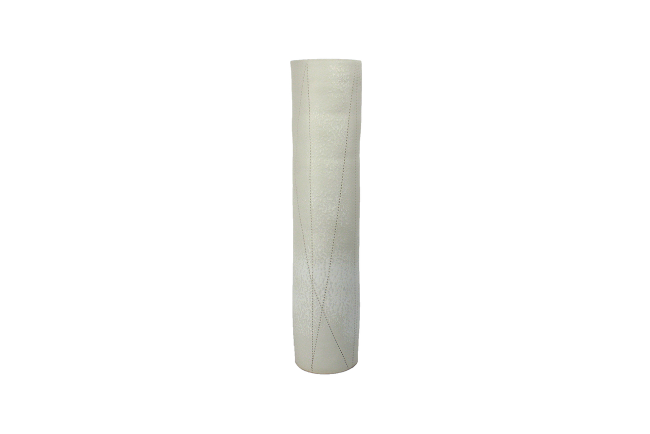Small Taroudant Vase in White Linen Texture