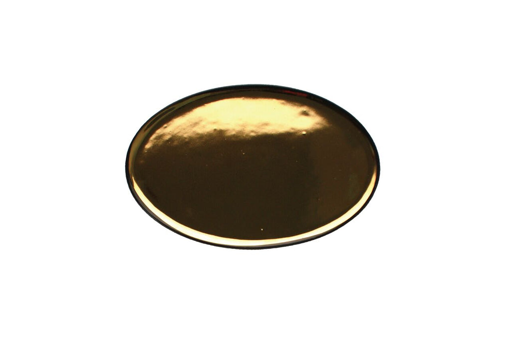 Dauville Charcoal Oval Platter in Gold - Small