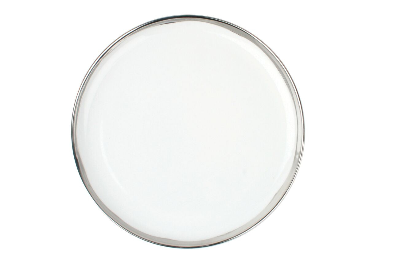 Dauville Dinner Plate in Platinum (Set of 4)