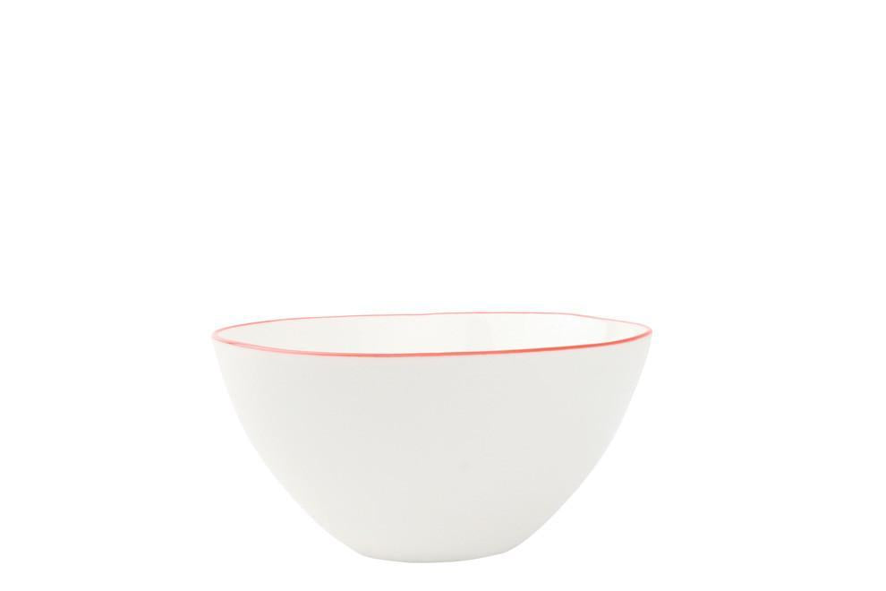 Abbesses Small Bowl Red Rim - Canvas Home
