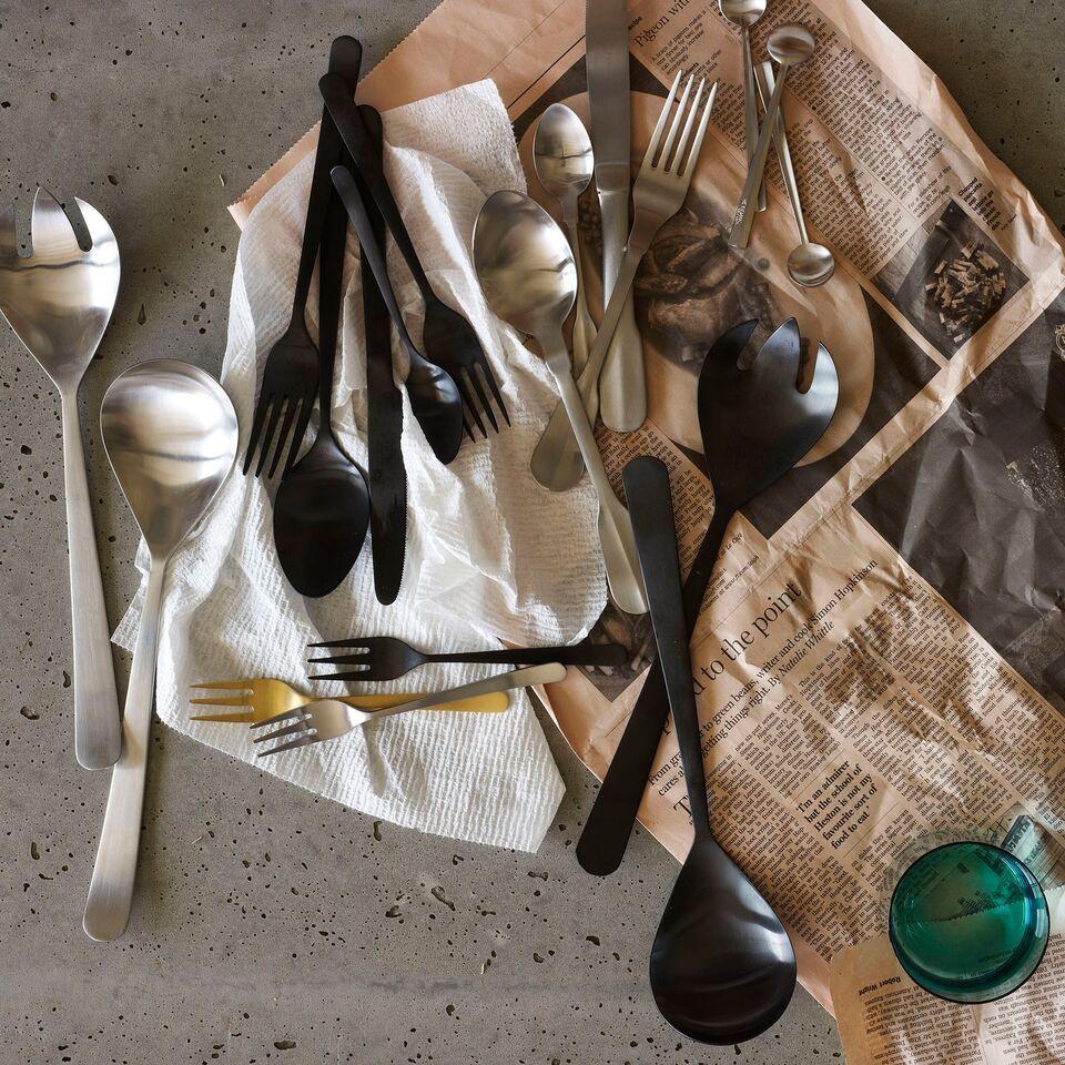 Oslo Cutlery Set in Tumbled Stainless Steel